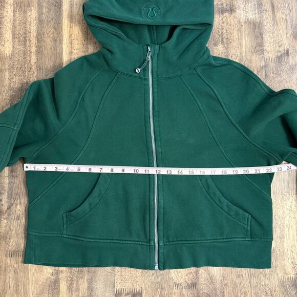 Lululemon Scuba Sweatshirt Oversized Full-Zip Hoodie Everglade Green Size M/L - Picture 5 of 10